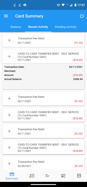 ConvenientCards Mobile Banking  Screenshot 2