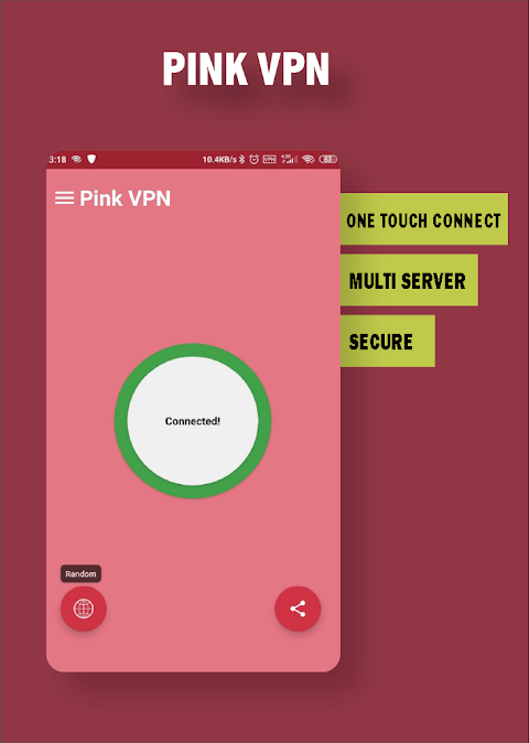 Pink VPN - Fast , Free , Secur  Screenshot 2