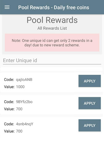 Pool Rewards - Daily Free Coins  Screenshot 2