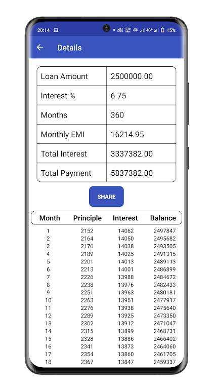 EMI Calculator - Loan & Bankin  Screenshot 3