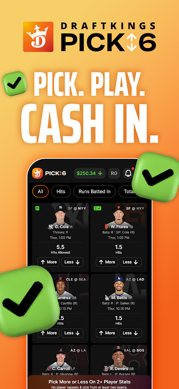 DraftKings Pick6: Fantasy Game  Screenshot 1