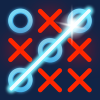 Tic Tac Toe x-o game Glitter GLOW APK