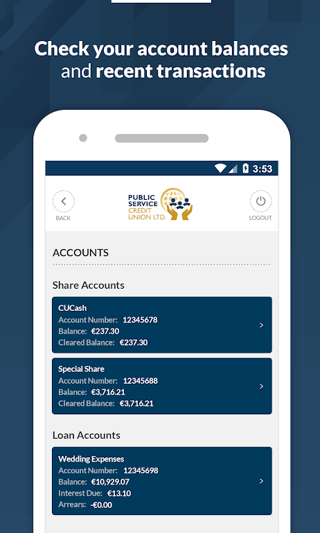 Public Service Credit Union  Screenshot 2