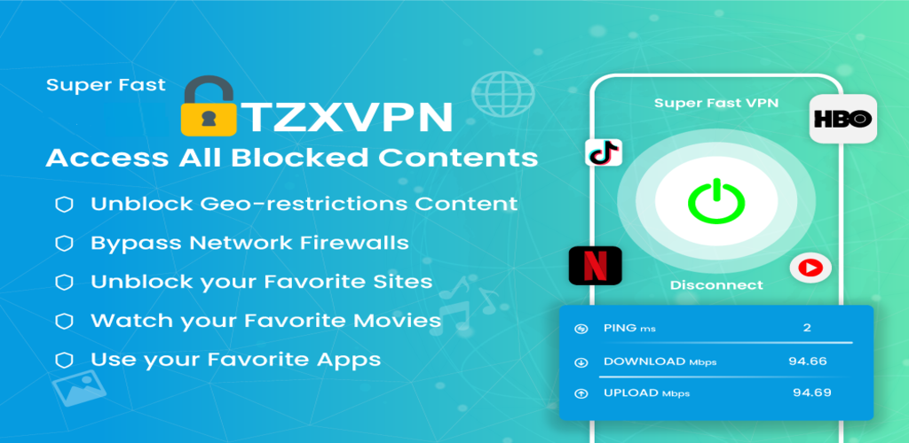 TZXVPN - Fast Secure VPN Proxy  Screenshot 3