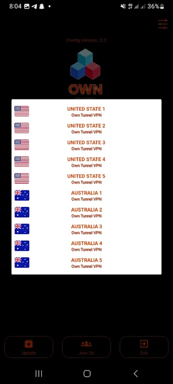 OWN TUNNEL VPN  Screenshot 3