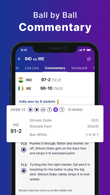 CricScore : Live Score & News  Screenshot 2