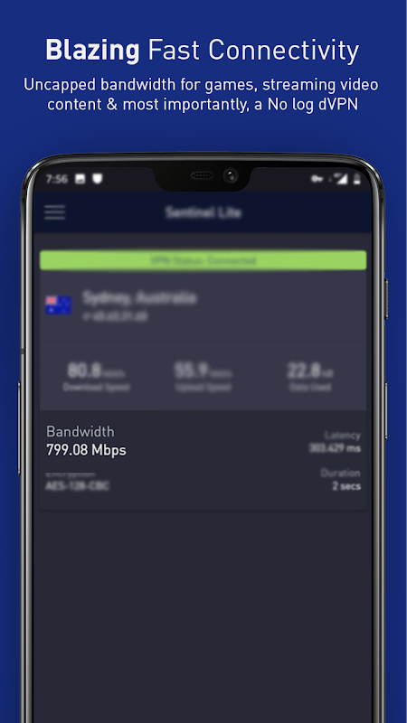 Sentinel Free VPN  Screenshot 2