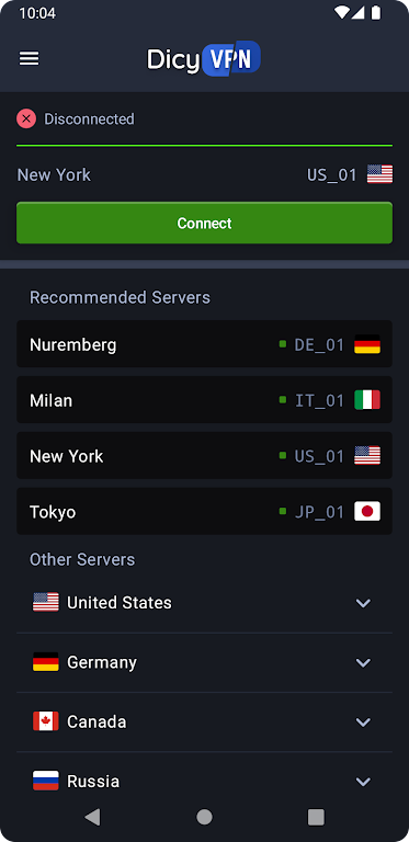 DicyVPN - Free VPN  Screenshot 1