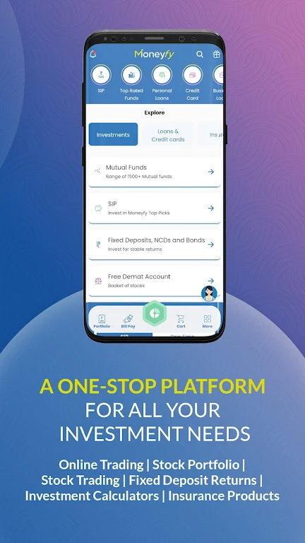 MoneyFy: MF, SIP, Loan App  Screenshot 1