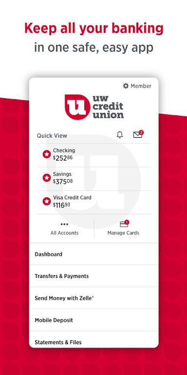 UW Credit Union  Screenshot 1