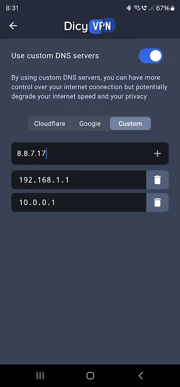 DicyVPN - Free VPN  Screenshot 3