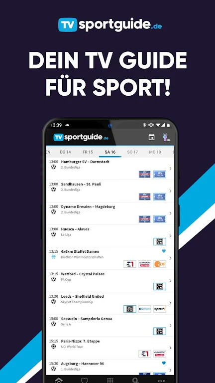 TVsportguide.de - Sport im TV!  Screenshot 1