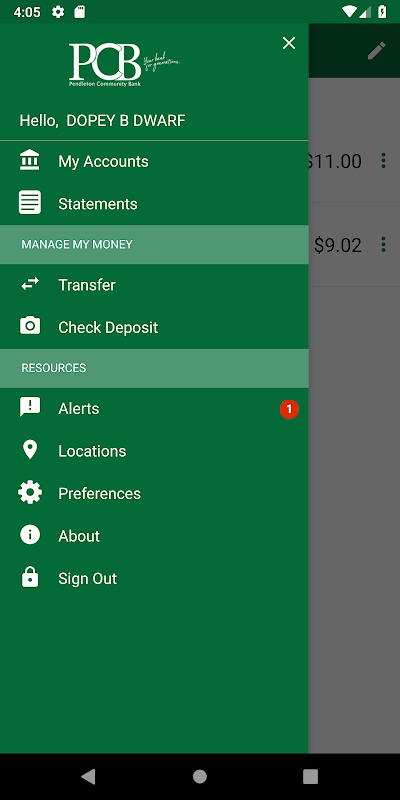 PCB Mobile Banking  Screenshot 1