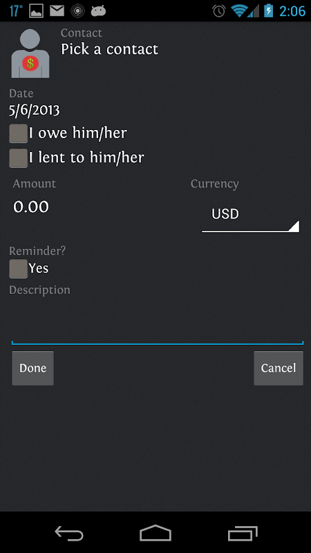 IOU - Debt and Credit Manager  Screenshot 3