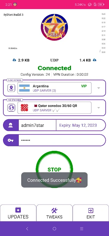 7 STAR PRO - Safe & Secure VPN  Screenshot 1