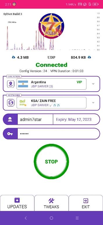 7 STAR PRO - Safe & Secure VPN  Screenshot 2