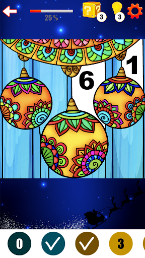 Coloring Book Christmas Color By Number Color Flow  Screenshot 1