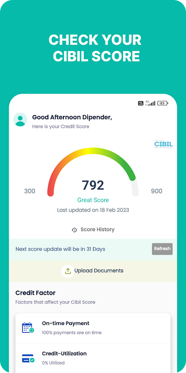 Wishfin CIBIL Score Check  Screenshot 3