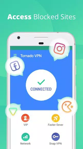 Tornado VPN – Free VPN &  Secure VPN  Screenshot 1