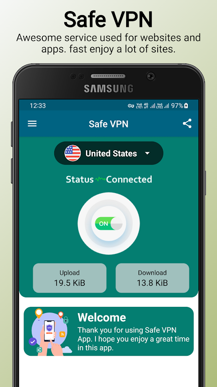 Safe VPN : Secure Proxy  Screenshot 1