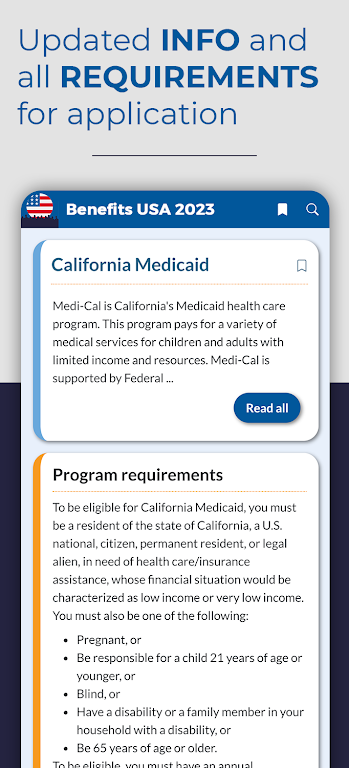 Find benefits in USA 2023  Screenshot 3