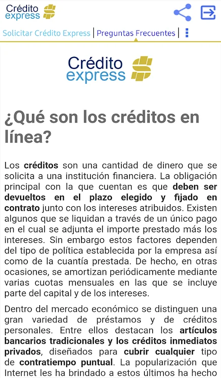 Crédito Express  Screenshot 2