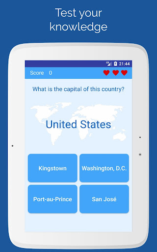 Capitals of the countries - Quiz  Screenshot 3