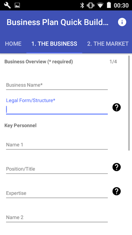 Business Plan Quick Builder  Screenshot 2