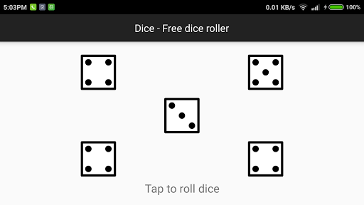 Dice - A free dice roller  Screenshot 2