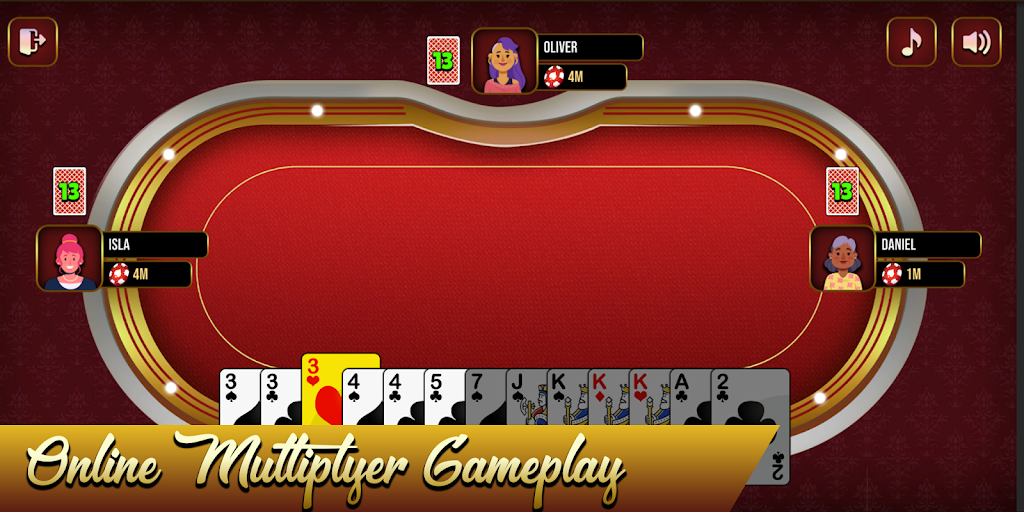 Thirteen Online Card Game  Screenshot 1