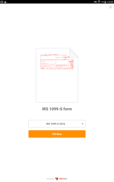 PDF Form 1099 S for IRS: Sign Tax Digital eForm  Screenshot 1