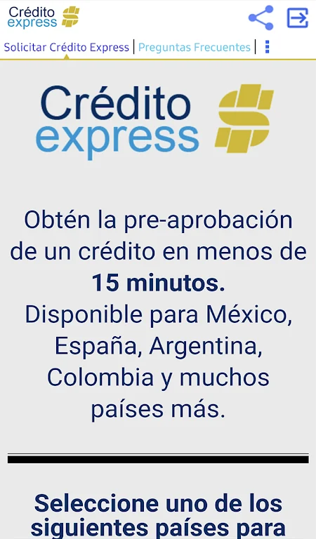 Crédito Express  Screenshot 1