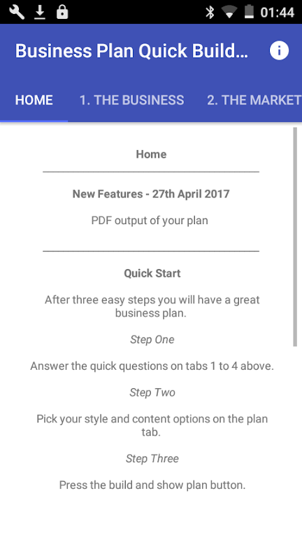 Business Plan Quick Builder  Screenshot 1