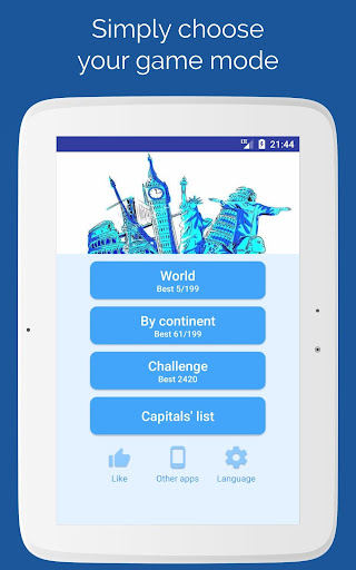 Capitals of the countries - Quiz  Screenshot 2