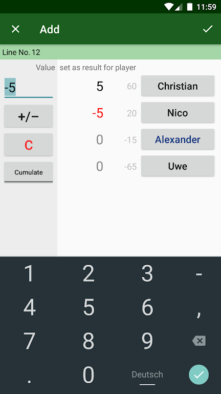 Simple Score Sheet  Screenshot 2