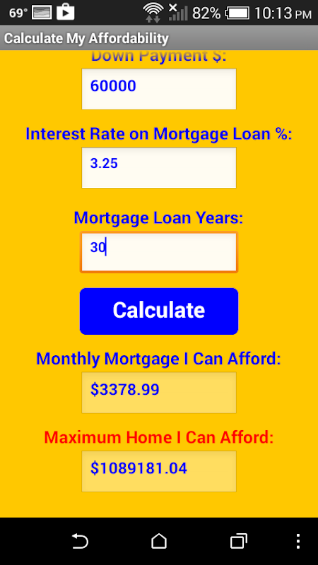 My Mortgage Calculator  Screenshot 2