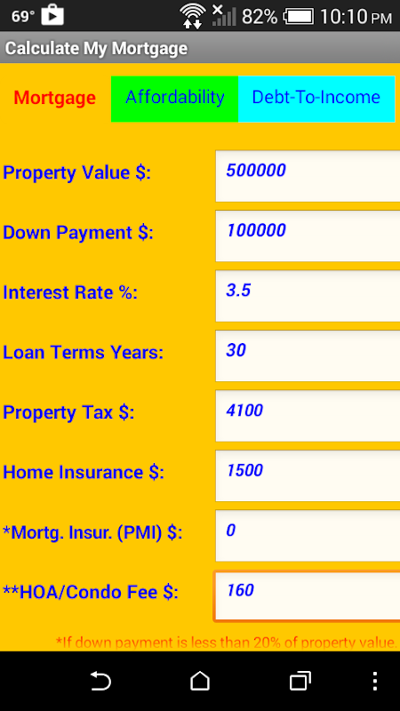 My Mortgage Calculator  Screenshot 3