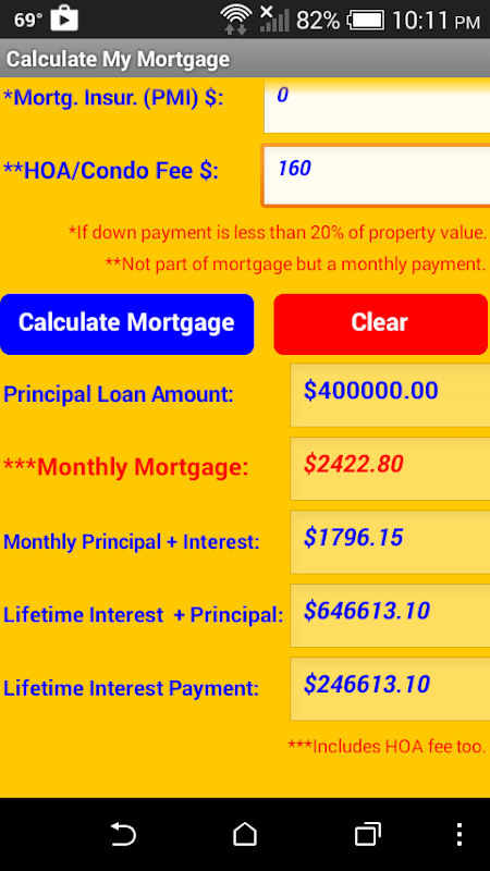 My Mortgage Calculator  Screenshot 1