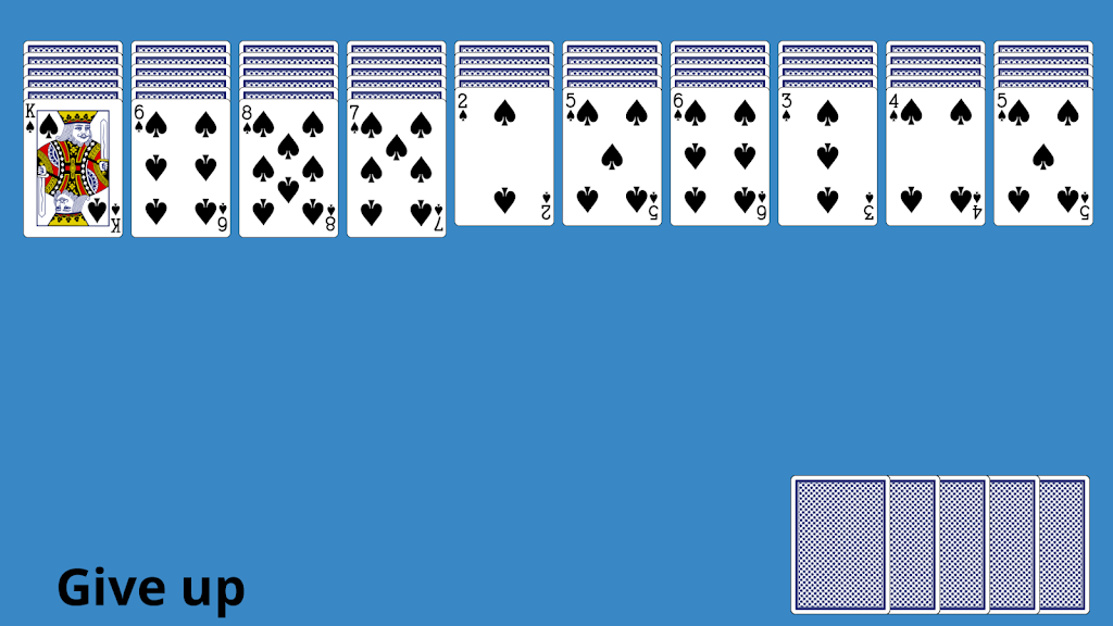 Classic Spider Solitaire  Screenshot 1