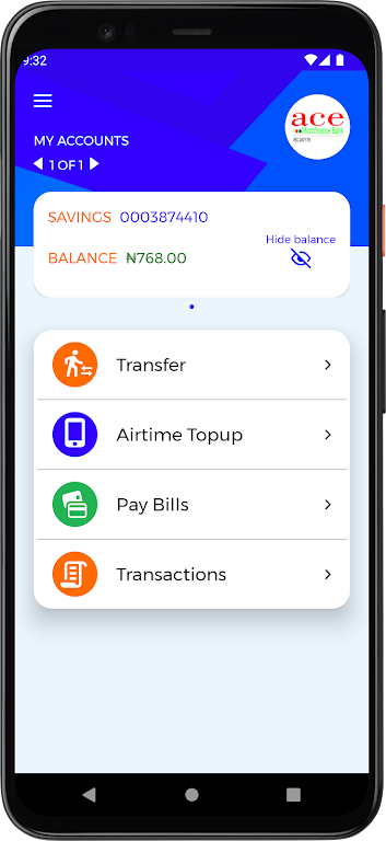 Ace Mobile Banking App  Screenshot 2