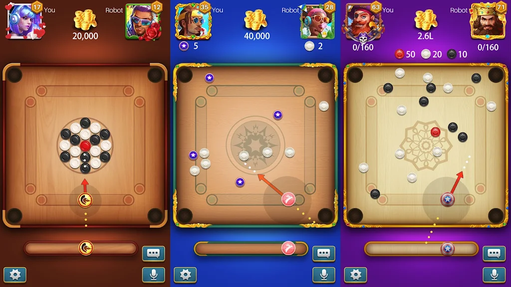 Carrom Lite-Board Offline Game  Screenshot 4