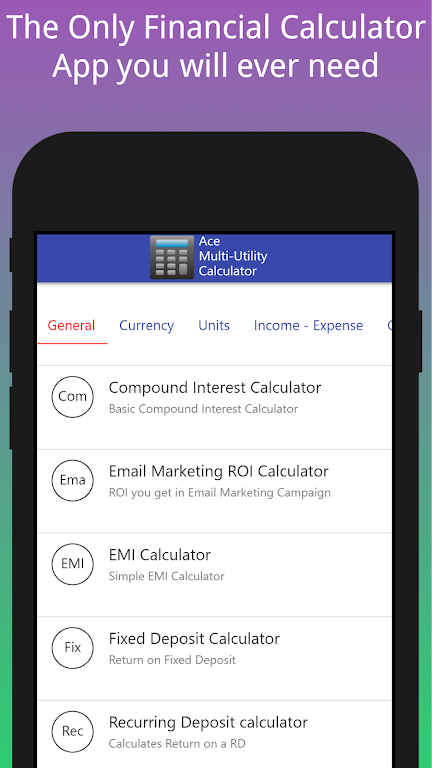 EZ Financial Calculator, NPV,I  Screenshot 1