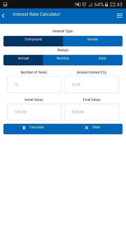 CalcInterest - Interest Rate  Screenshot 3