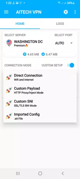 AiTECH VPN - SSH/HTTP/SSL VPN  Screenshot 4