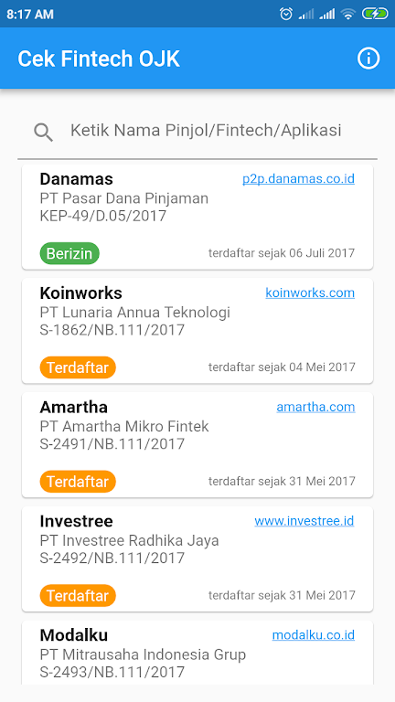 Cek Fintech Pinjol OJK  Screenshot 2