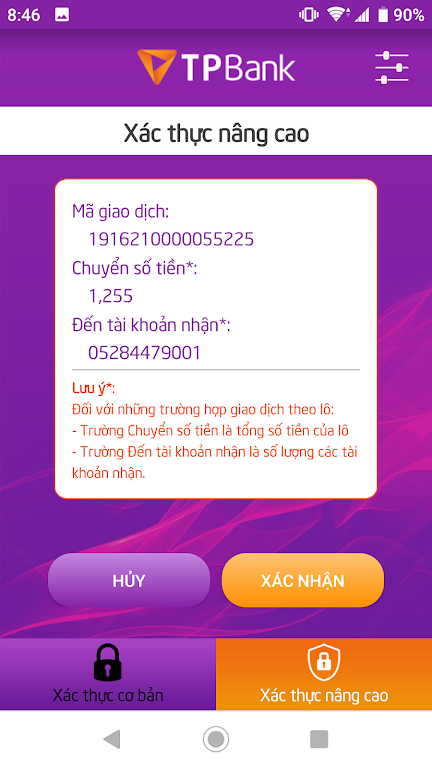 TPBank eToken Biz  Screenshot 1