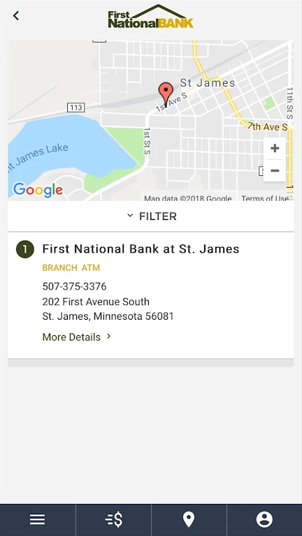 First National Bank St. James  Screenshot 2