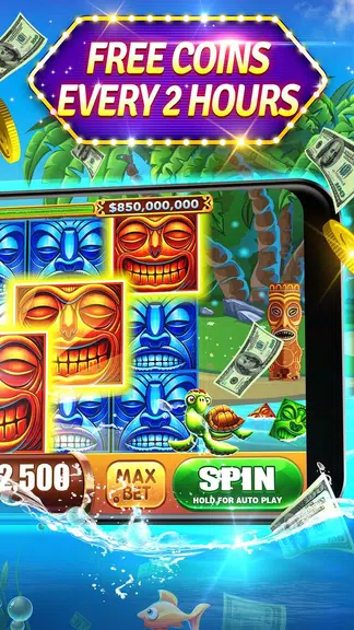 Slots - Tiki Riches Hot Vegas Slot Machines Online  Screenshot 2