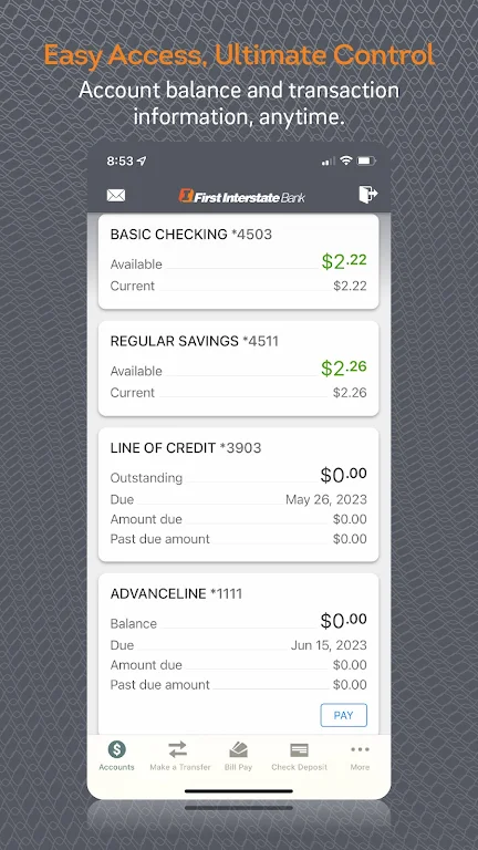 First Interstate Bank Mobile  Screenshot 2