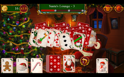 Santa's Christmas Solitaire TriPeaks  Screenshot 3